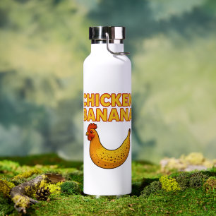 Chicken Banana Madness 🐔🍌  Water Bottle