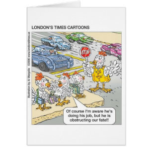 Chicken Barriers Funny Cartoon Gifts & Tees
