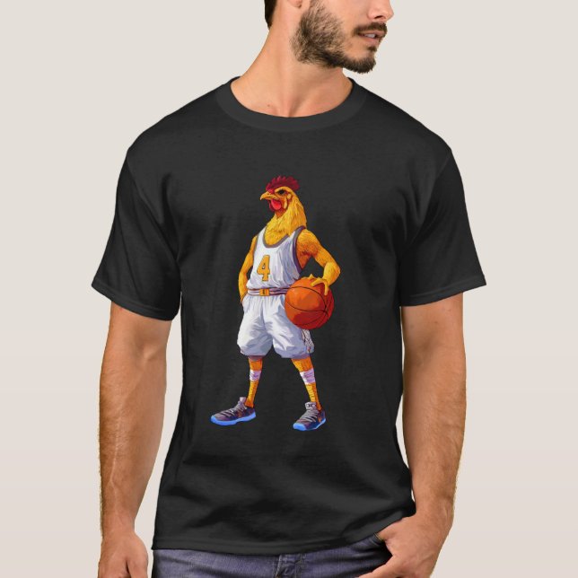 Chicken Basketball T-Shirt (Front)