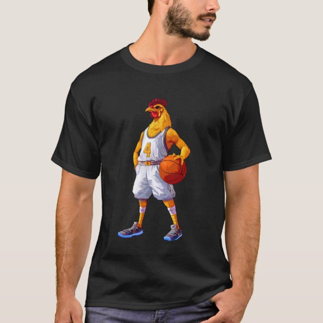 Chicken Basketball T-Shirt (Front)