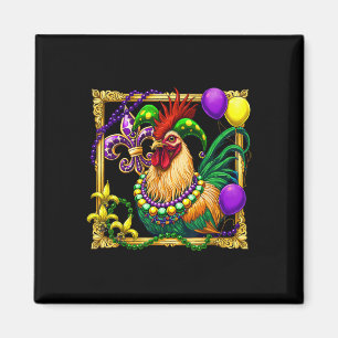 Chicken Beads Mardi Gras Carnival Farming Farmer A Magnet