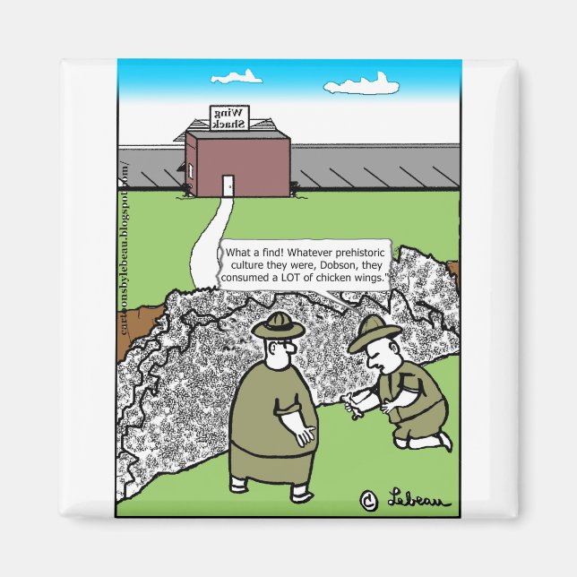 chicken bone surprise find-final+address+dialogue magnet (Front)