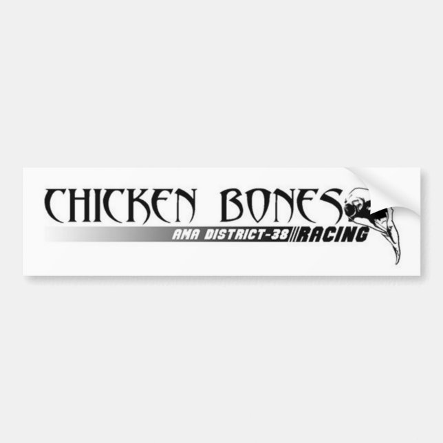 Chicken Bones Racing Bumper Sticker (Front)