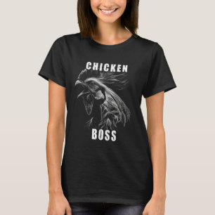 Chicken Boss cooler Hahn für Landwirt oder Bauer T-Shirt