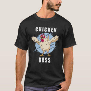 Chicken Boss cooler Hahn für Landwirt oder Bauer T-Shirt