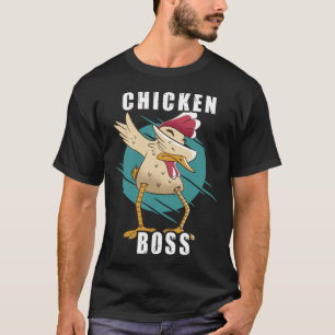 Chicken Boss cooler Hahn für Landwirt oder Bauer T-Shirt