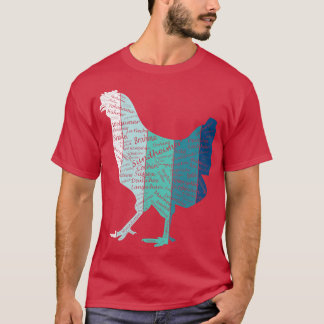 Chicken Breeds Chicken Breeding Rooster Hen Chick  T-Shirt
