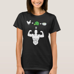 Chicken Broccoli Rice Bodybuilder Fun Broccoli Lov T-Shirt