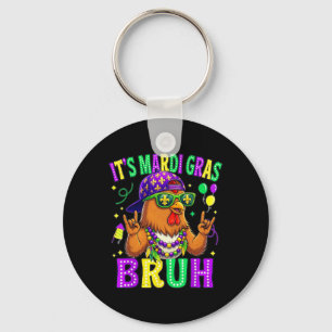 Chicken Bruh Mardi Gras Boys Girls Kids Carnival P Key Ring