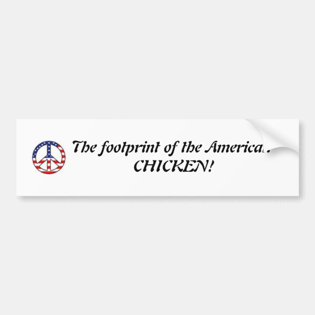 Chicken Bumper Sticker (Front)