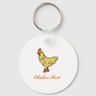 Chicken Butt Key Ring