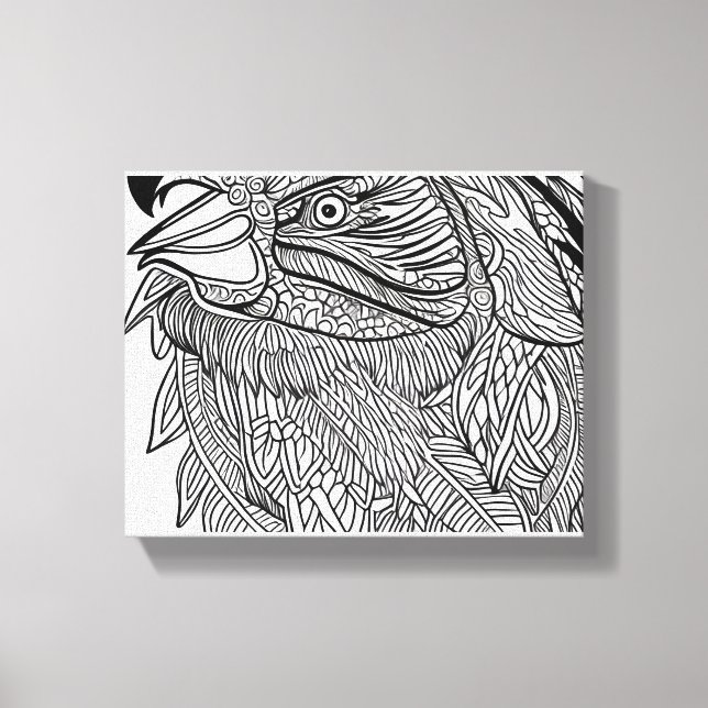 Chicken Canvas Print (Front)