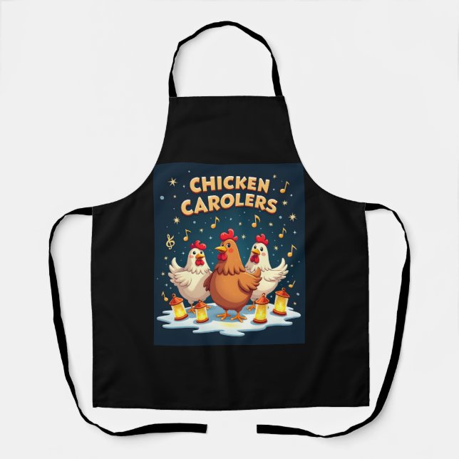 Chicken Carolers Apron (Front)