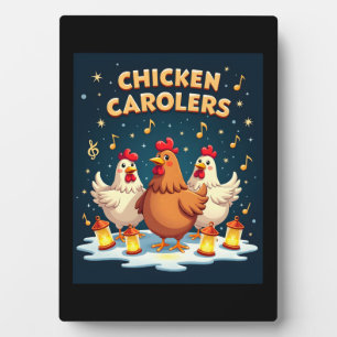 Chicken Carolers Plaque