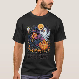 Chicken Chick Or Treat Funny Halloween Costume Far T-Shirt