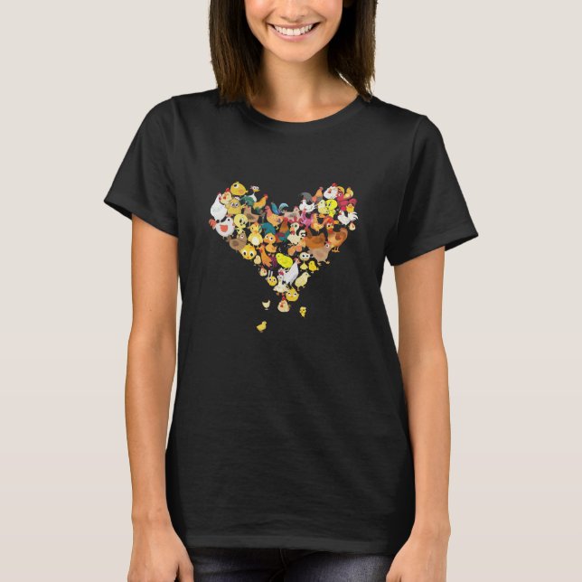Chicken - Chicken Heart T-Shirt (Front)