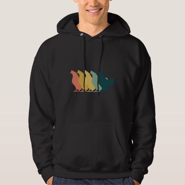 Chicken Chicken Retro   Hoodie (Front)