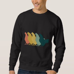 Chicken Chicken Retro   Sweatshirt