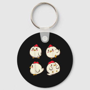 Chicken Chickens - Cute Kawaii Anime Kawaii Japan Key Ring