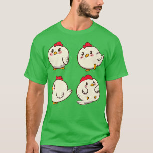 Chicken Chickens  Cute Kawaii Anime Kawaii Japan  T-Shirt