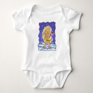 Chicken Christmas Baby Bodysuit