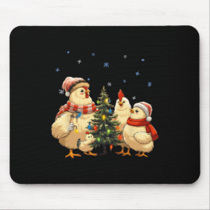 Chicken Christmas Lights Farm Animal Funny Xmas Me Mouse Pad