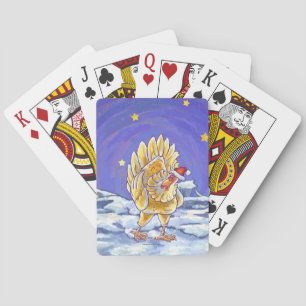 Chicken Christmas Playing Cards