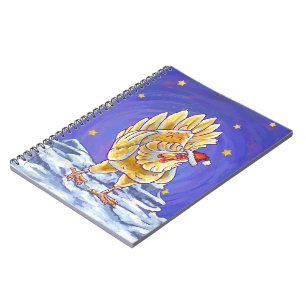 Chicken Christmas Spiral Notebook