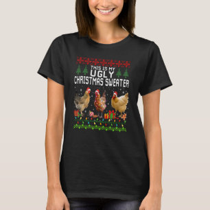Chicken Christmas This Is My Ugly Sweater Funny