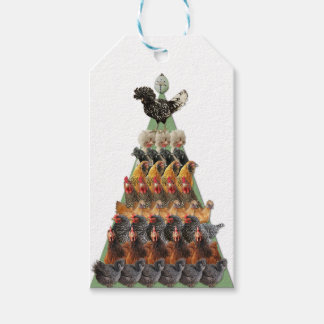 Chicken Christmas Tree Gift Tag