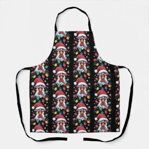 Chicken Christmas Tree Lights Farm Animal Santa Apron