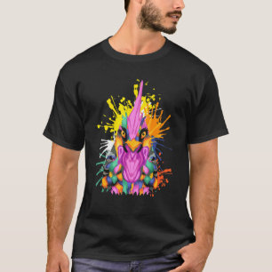 Chicken Colour Splashes Clothes Poultry Farmer Chi T-Shirt