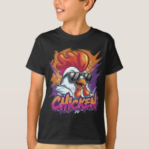 Chicken Cool Funny Hipster Sungles Rooster T-Shirt