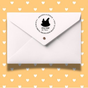 Chicken Coop Farmer Theme Self-inking Stamp
