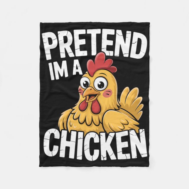 Chicken Costume _1  Fleece Blanket (Front)