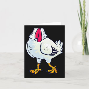 Chicken Costume Body Funny Farm Animal Farming Hal Card