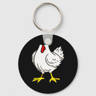 Chicken Costume Funny Farm Animal Halloween  Key Ring
