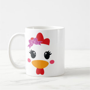 Chicken Costume Halloween Chicken Face Rooster Fun Coffee Mug