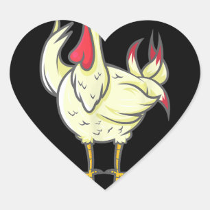 Chicken Costume Halloween Easy Cosplay Last Minute Heart Sticker