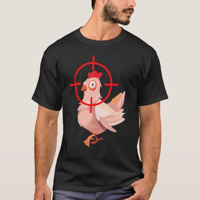 Chicken costume with scope T-Shirt (Front)