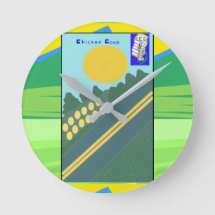 Chicken Coup  Round Clock