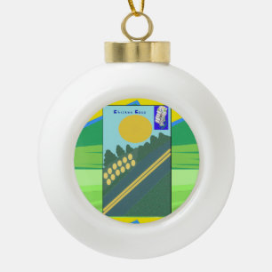 Chicken Coup Snowflake Framed Ornament