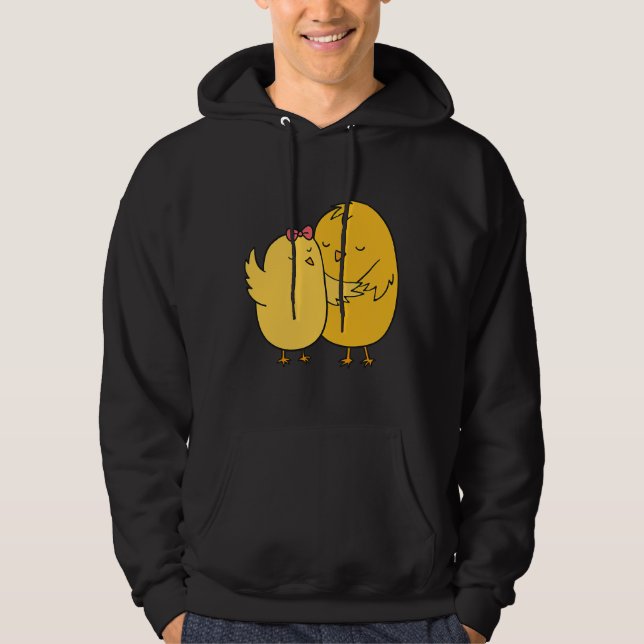Chicken Couples Wedding Anniversary   Hoodie (Front)