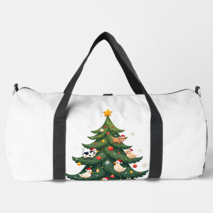 Chicken Cow Goat Horse Farm Animal Farmer Christma Duffle Bag