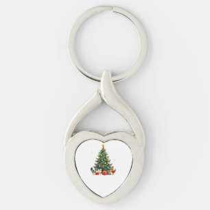 Chicken Cow Goat Horse Farm Animal Farmer Christma Key Ring