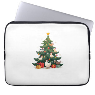 Chicken Cow Goat Horse Farm Animal Farmer Christma Laptop Sleeve