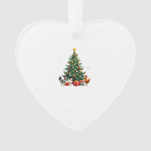 Chicken Cow Goat Horse Farm Animal Farmer Christma Ornament