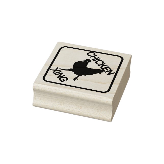 Chicken Crossing Stamp (Stamp)