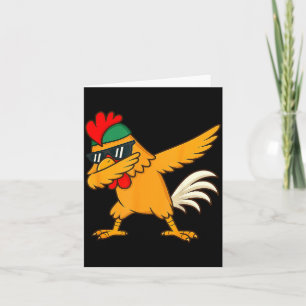 Chicken Dab Meme Animal Dance Funny For Men Women Card