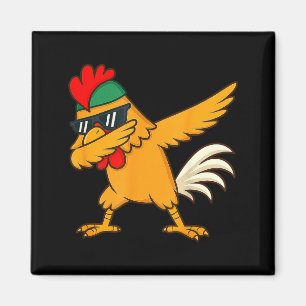 Chicken Dab Meme Animal Dance Funny For Men Women Magnet